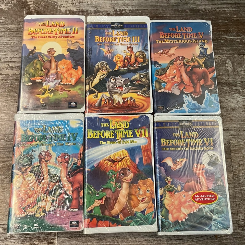The Land Before Time VHS Collection Sealed